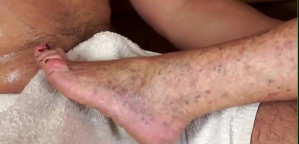  Saggy grandma banged hard in the sauna room